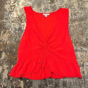 American Eagle Twist Front Cropped Tank Size M